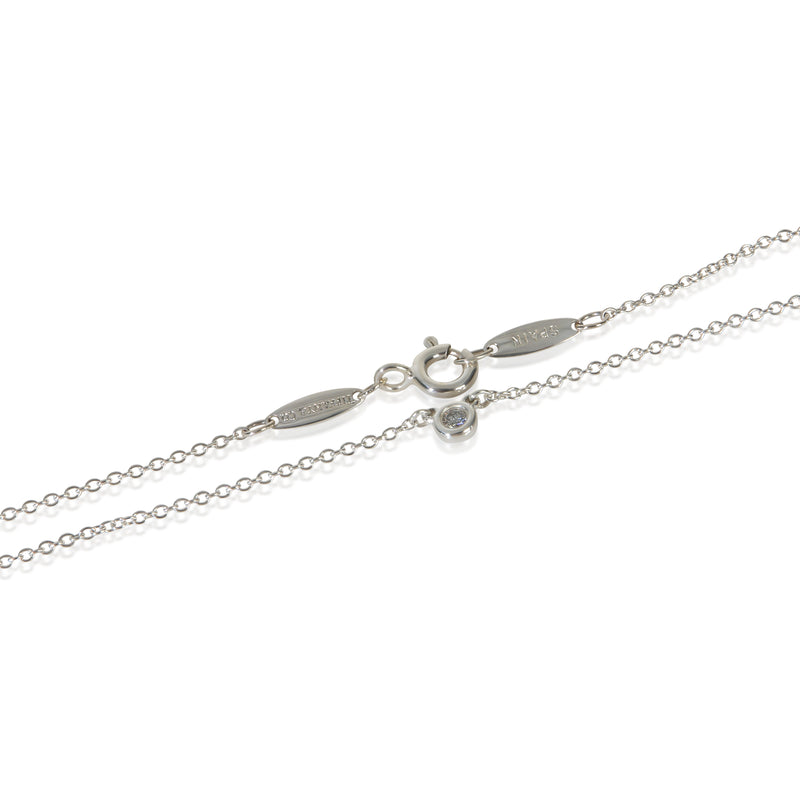 Tiffany & Co. Sterling Silver Diamond Elsa Peretti By The Yard Pendant 925