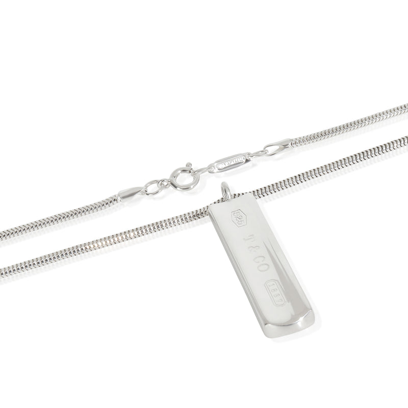 Tiffany & Co. Sterling Silver 1837 Bar Pendant 925