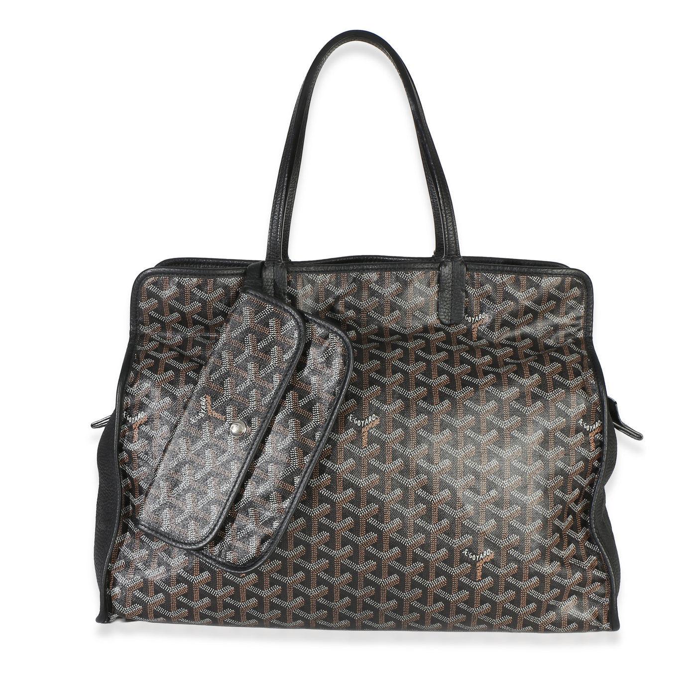 Goyard Black Goyardine Canvas Sac Hardy Pet Carrier Pm Handbag