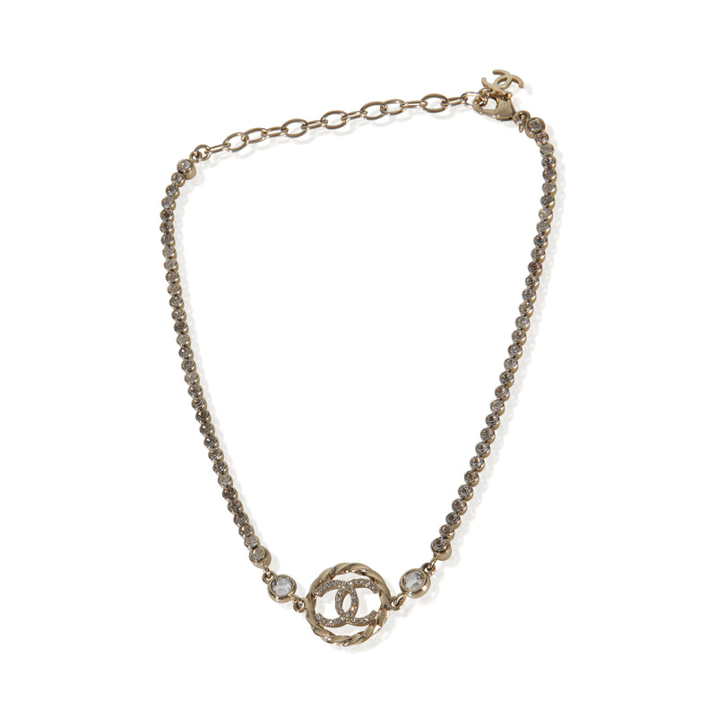 Chanel Gold-Plated 2023 Cc Choker Necklace