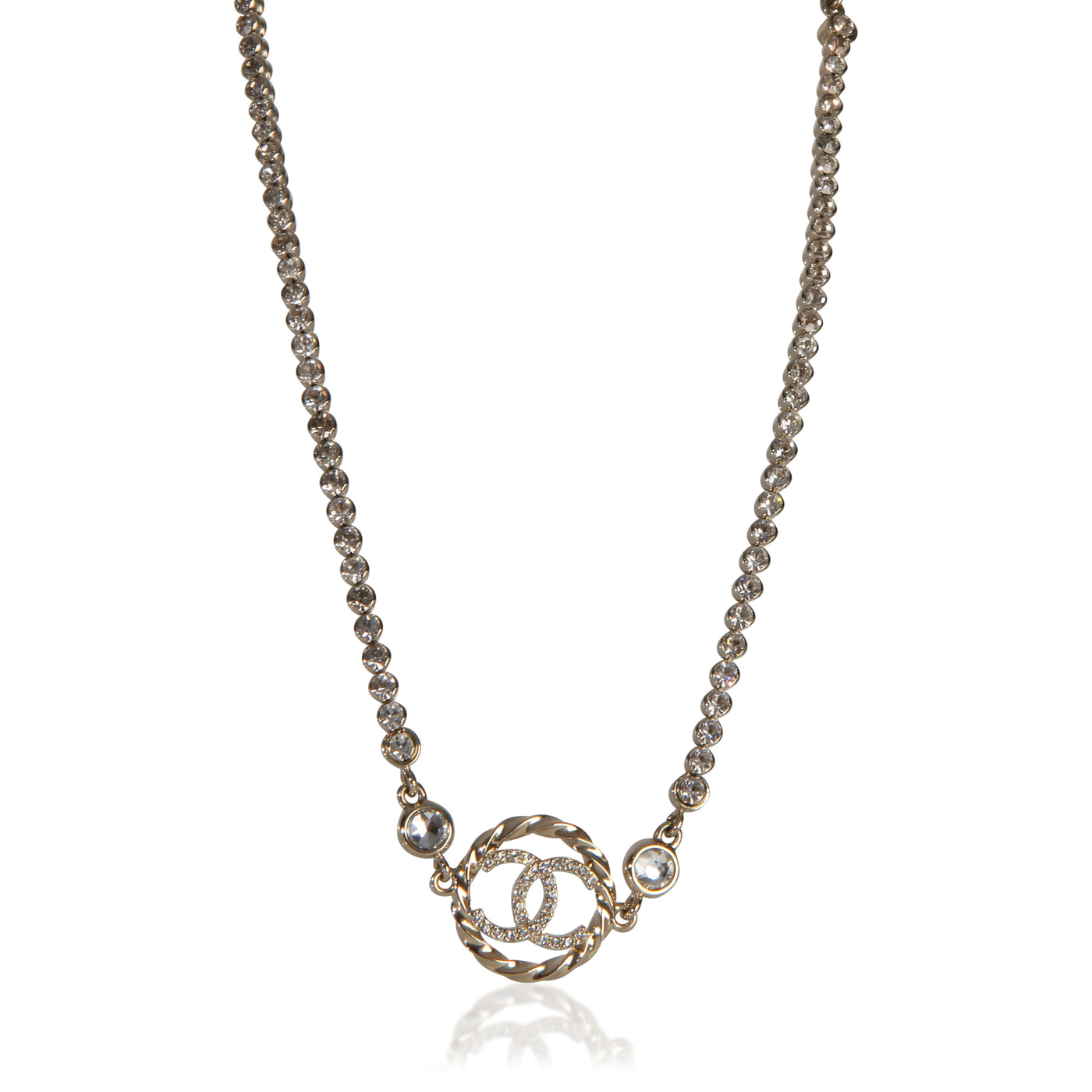 Chanel Gold-Plated 2023 Cc Choker Necklace