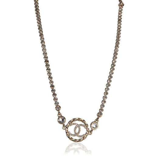 Chanel Gold-Plated 2023 Cc Choker Necklace