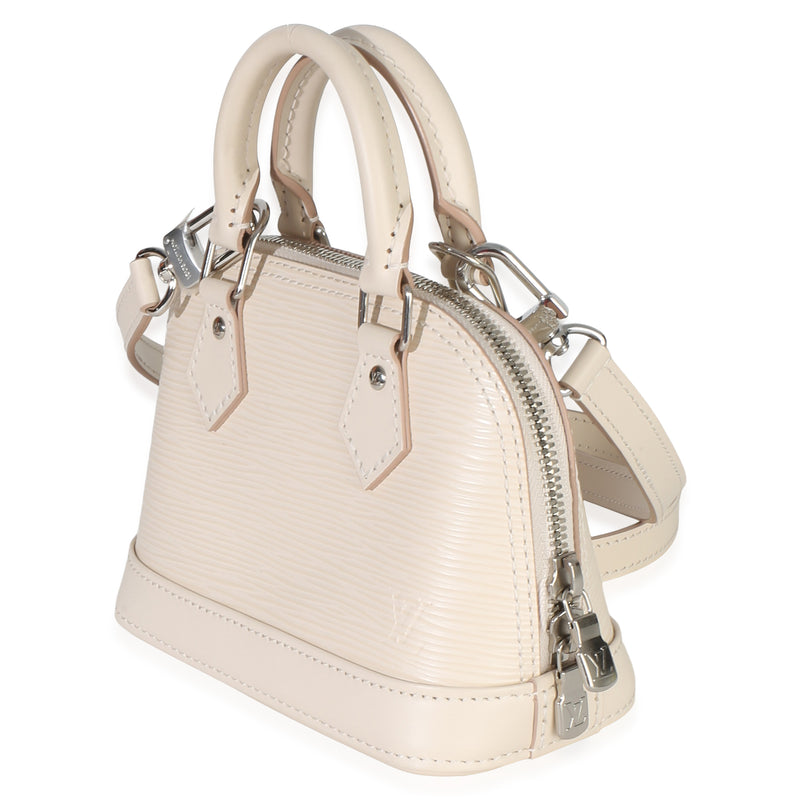 Louis Vuitton Quartz Epi Nano Alma Beige Leather Bag