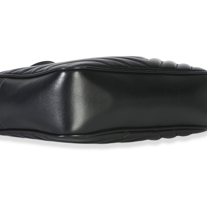Saint Laurent Black Matelasse Calfskin Lou Camera Leather Bag