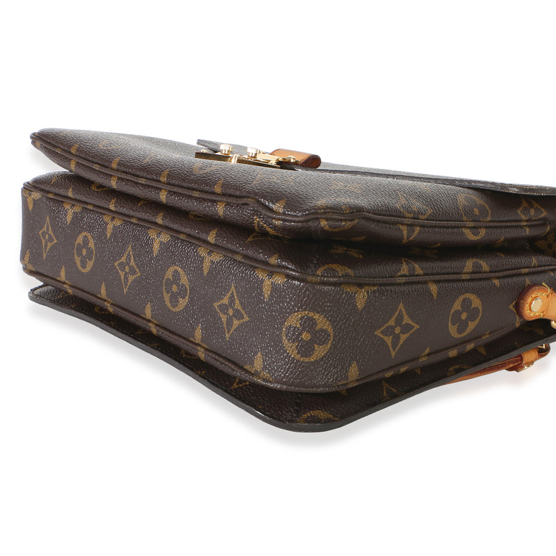 Louis Vuitton Monogram Canvas Pochette Metis Brown Bag