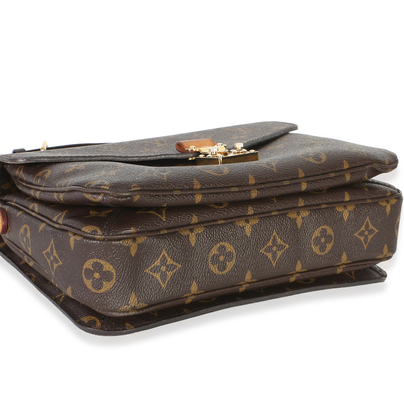 Louis Vuitton Monogram Canvas Pochette Metis Brown Bag