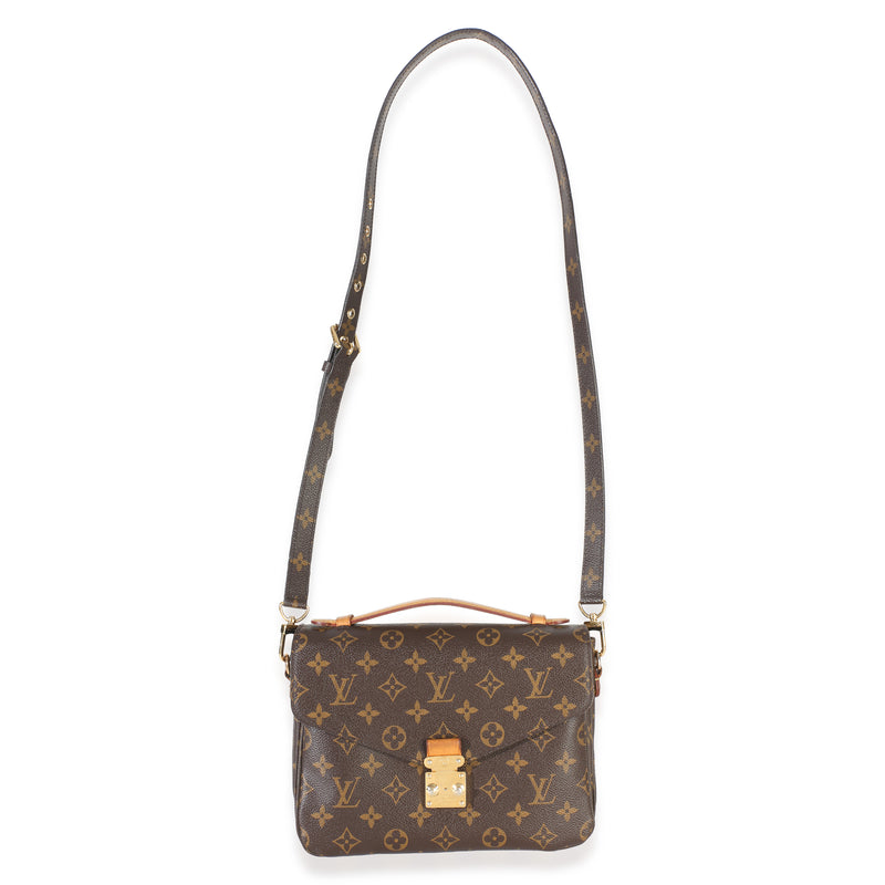 Louis Vuitton Monogram Canvas Pochette Metis Brown Bag