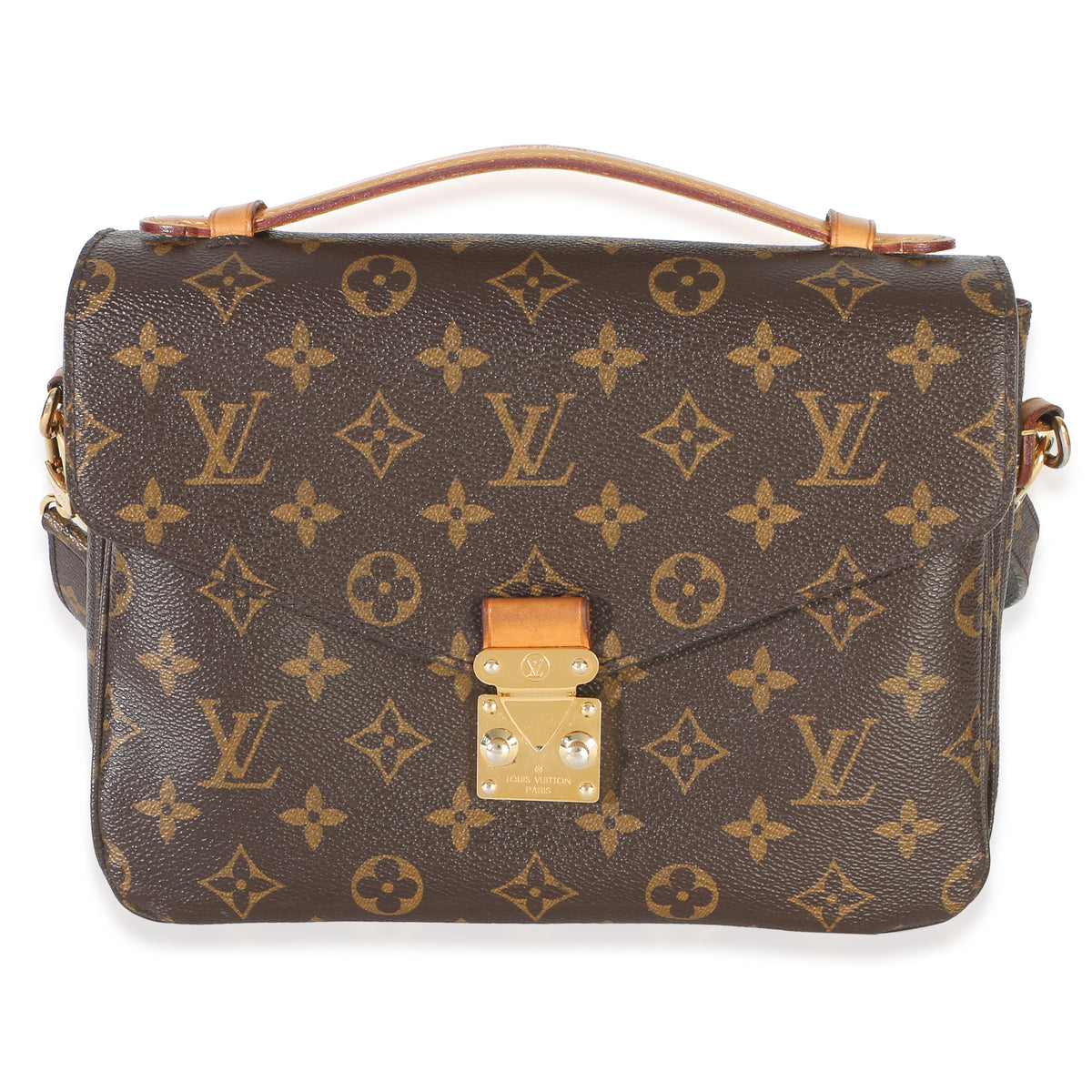 Louis Vuitton Monogram Canvas Pochette Metis Brown Bag