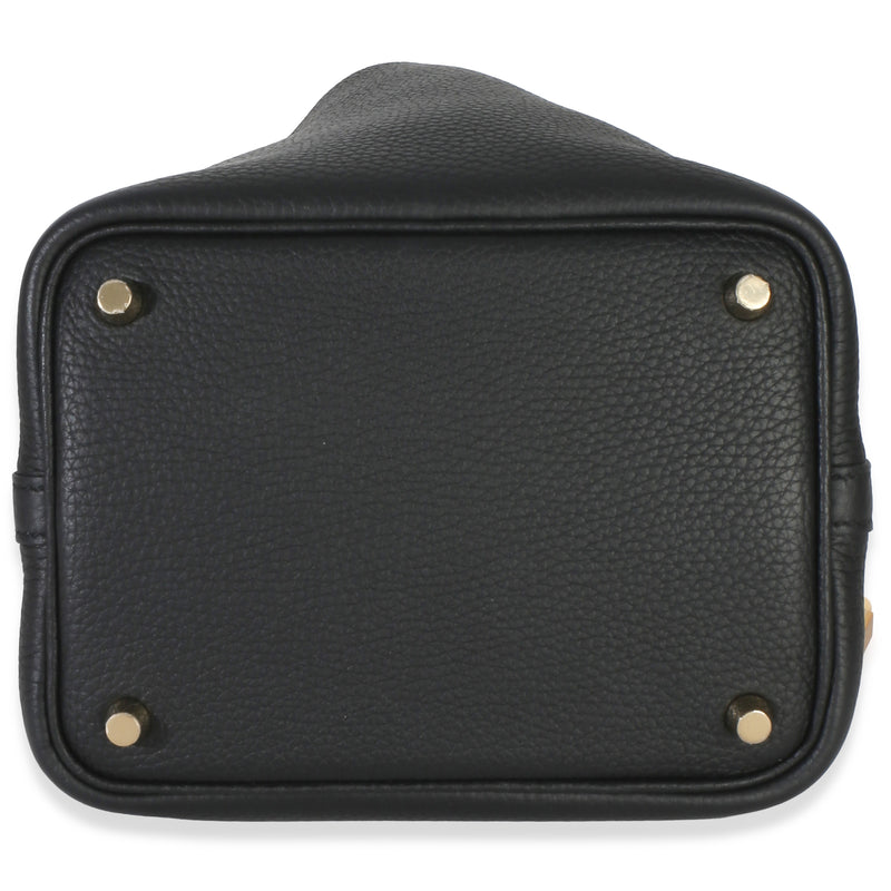 Hermès Black Clemence Picotin Lock 18 Phw Leather Bag