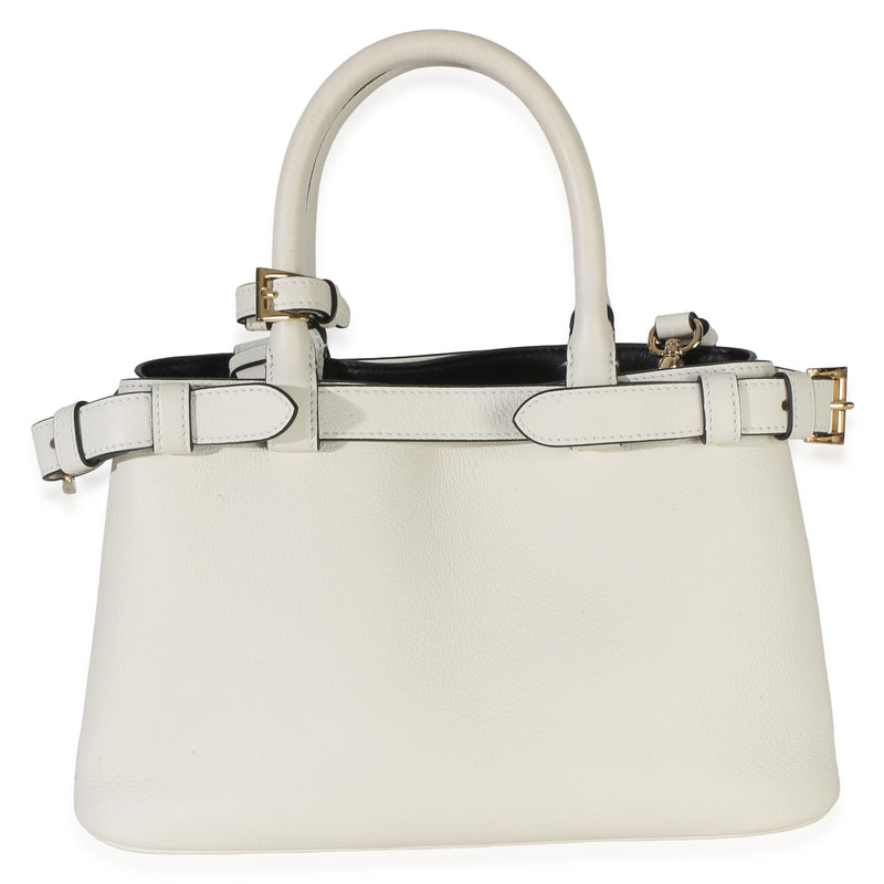 Prada White Nappa Small Belt Shoulder Bag Leather