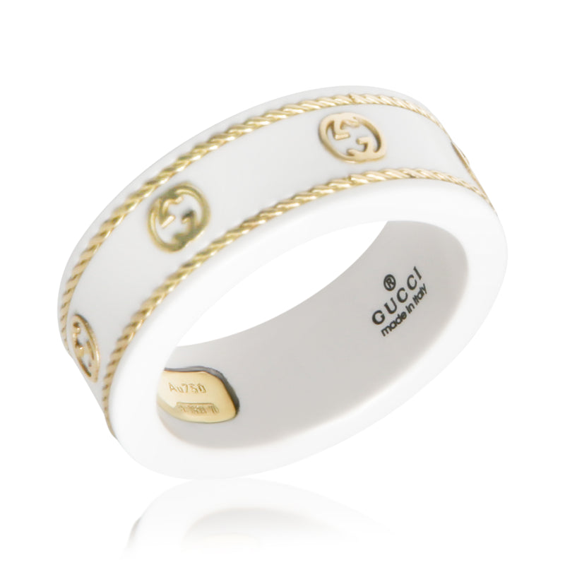 Gucci Yellow Gold Icon Ring 18k