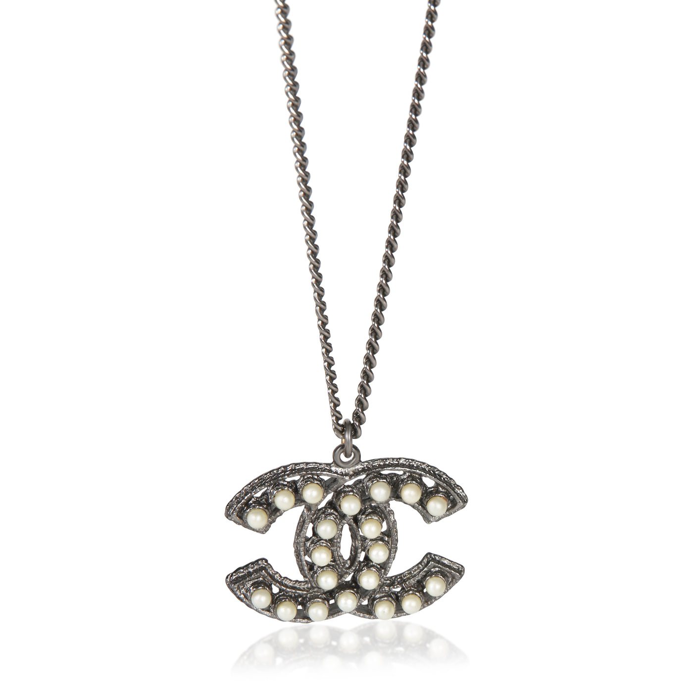 Chanel 2014 Faux Pearl Cc Pendant