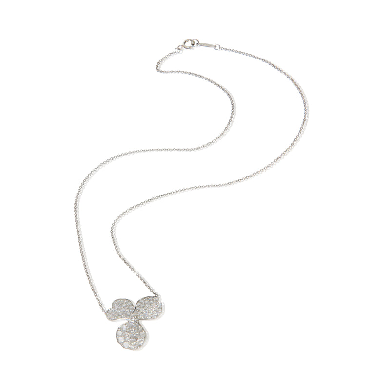 Tiffany & Co. Platinum Diamond Large Paper Flowers Pendant 950