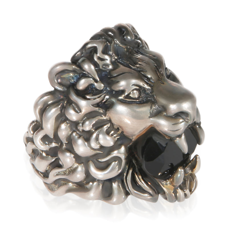 Gucci Crystal Lion Head Ring