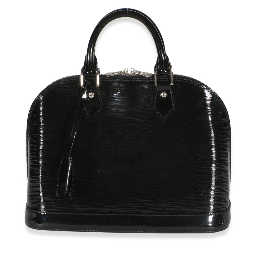 Louis Vuitton Black Epi Electric Alma Pm Patent Leather Bag