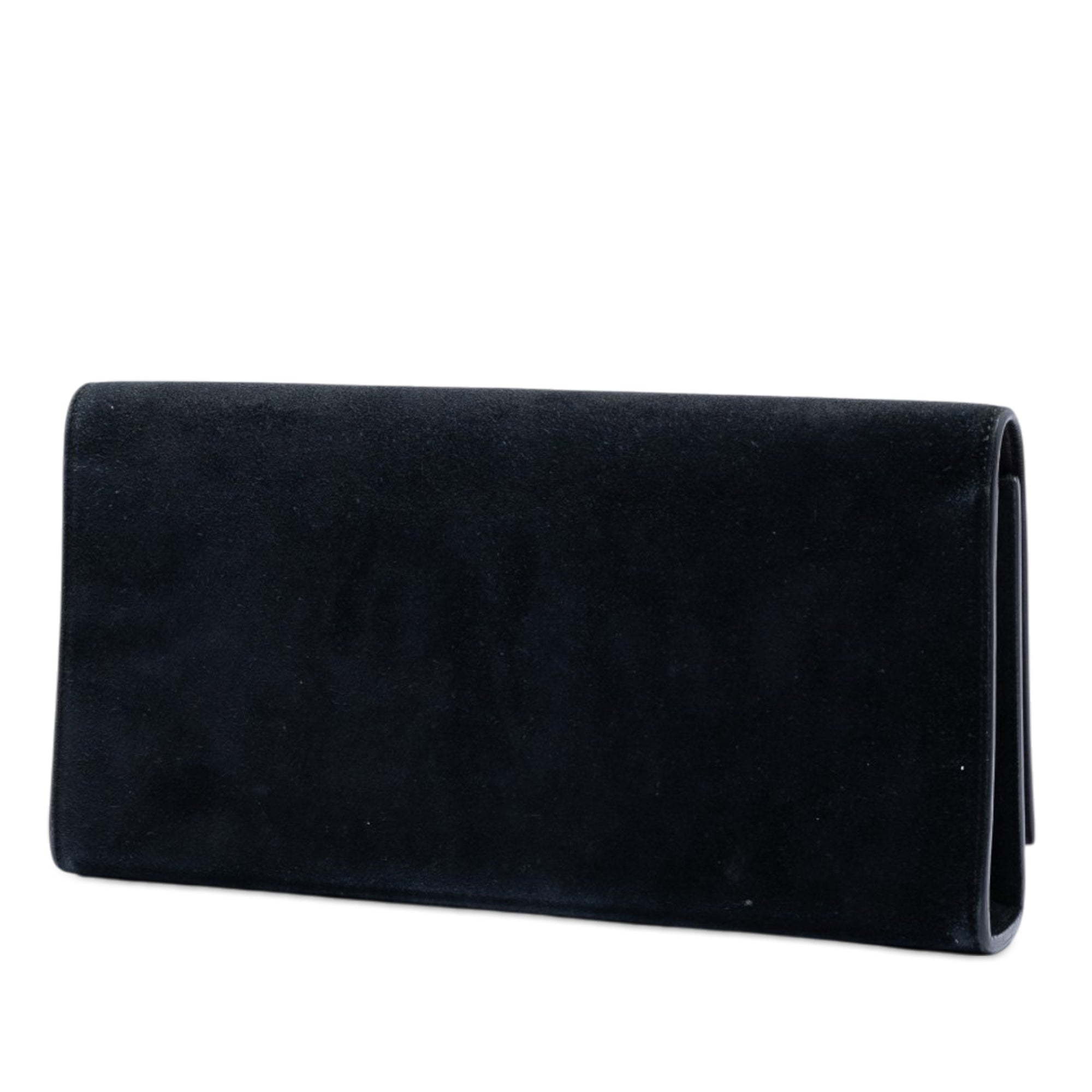 Suede Monogram Kate Tassel Clutch - Image 2
