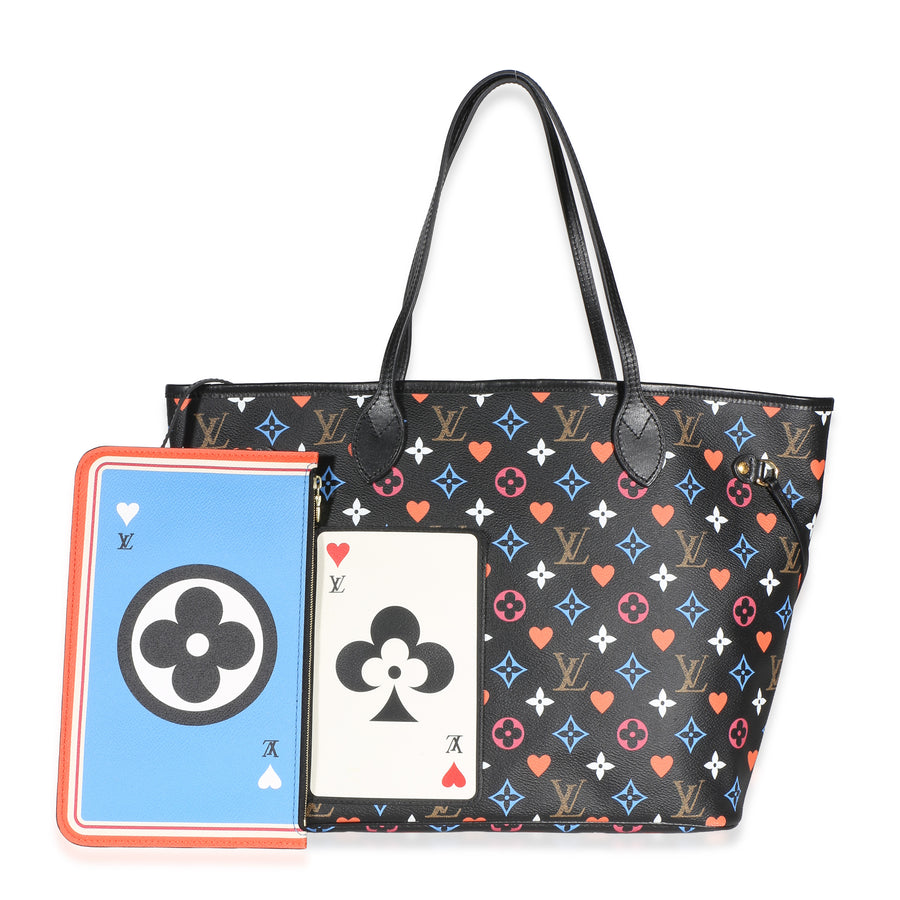 Louis Vuitton Black Multicolor Monogram Canvas Game On Neverfull Mm Black; Bag