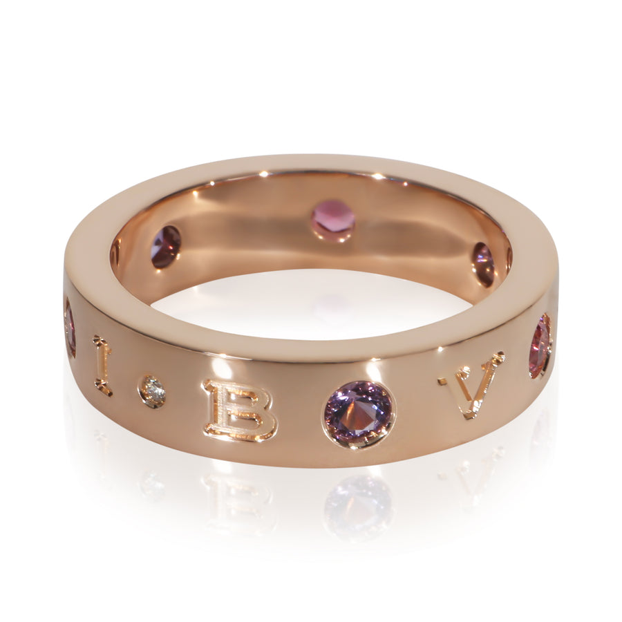 Bvlgari Rose Gold Tourmaline And Amethyst Roman Sorbet Ring 18k