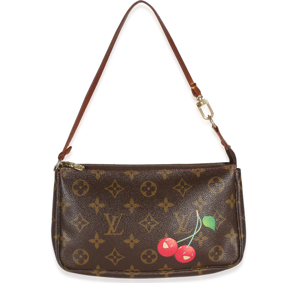 Louis Vuitton Monogram Canvas Cerises Pochette Accessoires Brown Bag