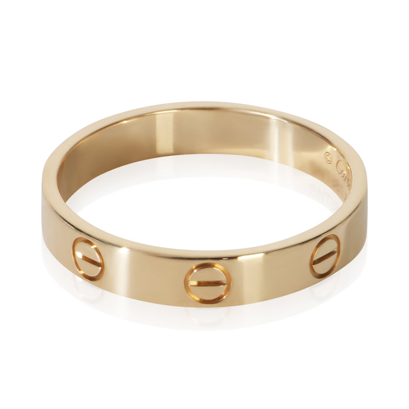 Cartier Yellow Gold Small Model Love Ring 18k