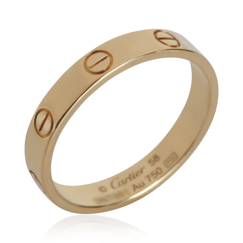 Cartier Yellow Gold Small Model Love Ring 18k