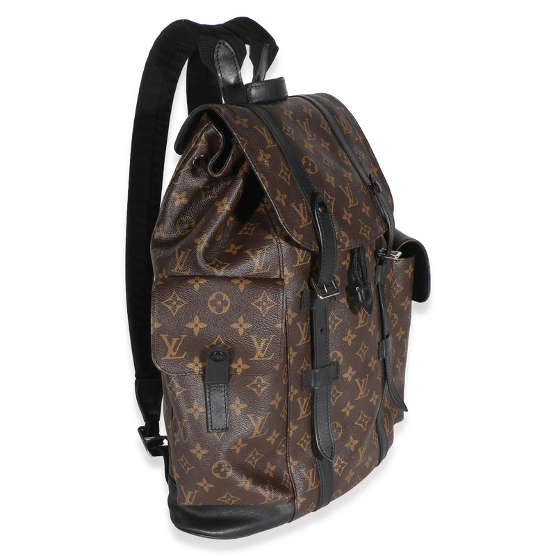 Louis Vuitton Monogram Macassar Canvas Christopher Pm Backpack Brown