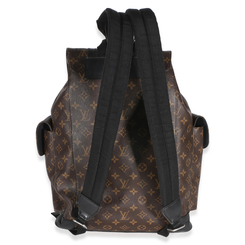 Louis Vuitton Monogram Macassar Canvas Christopher Pm Backpack Brown