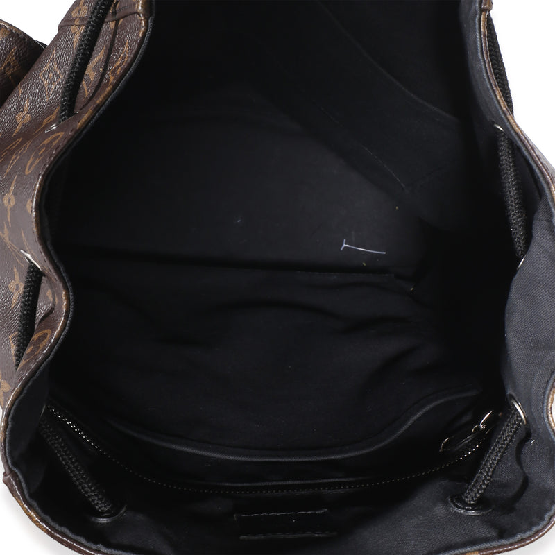 Louis Vuitton Monogram Macassar Canvas Christopher Pm Backpack Brown