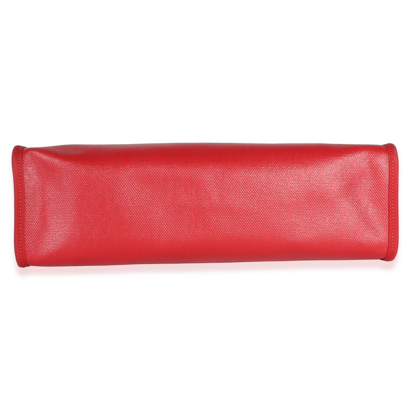 Hermès Rouge Piment Vache Hunter Berline Canvas Toile Herbag Zip 31 Red Bag