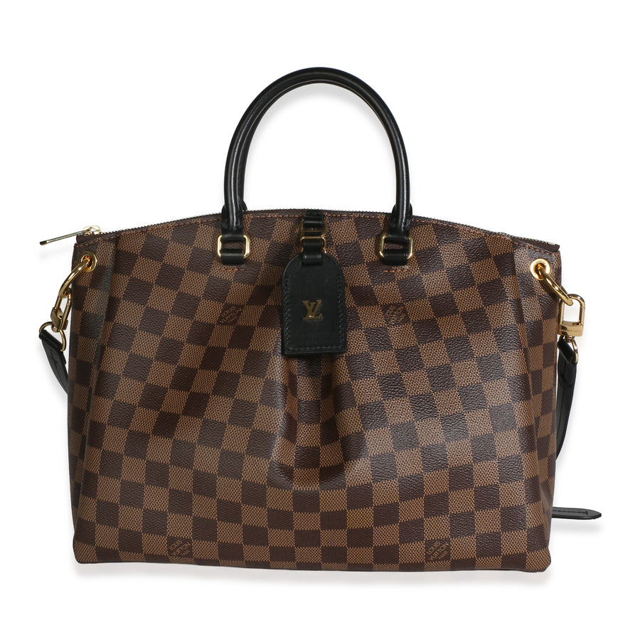 Louis Vuitton Damier Ebene Odeon Tote Mm Brown Canvas