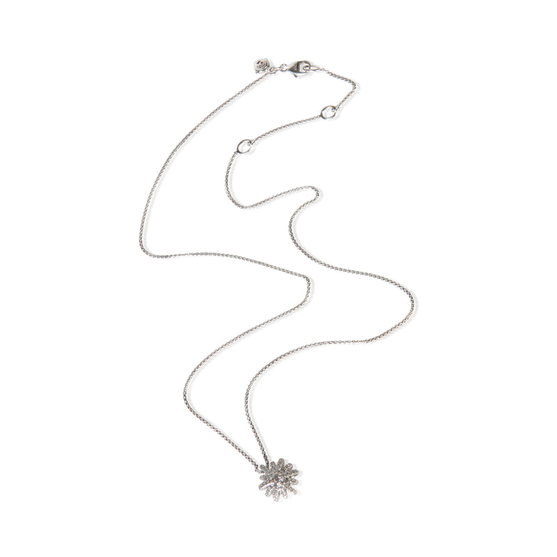 David Yurman Sterling Silver Diamond Starburst Pendant 925
