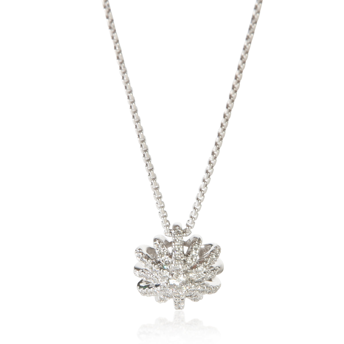 David Yurman Sterling Silver Diamond Starburst Pendant 925