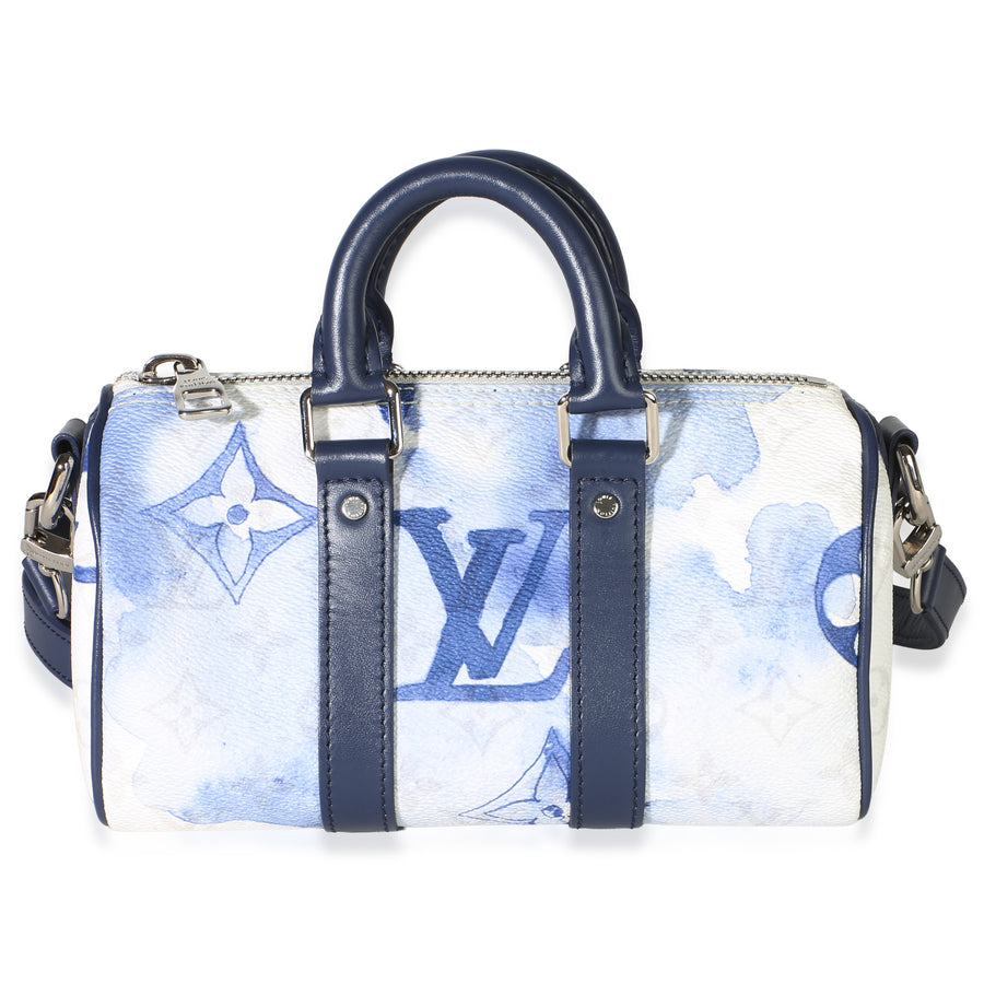 Louis Vuitton Blue Monogram Watercolor Keepall Xs Canvas Bag