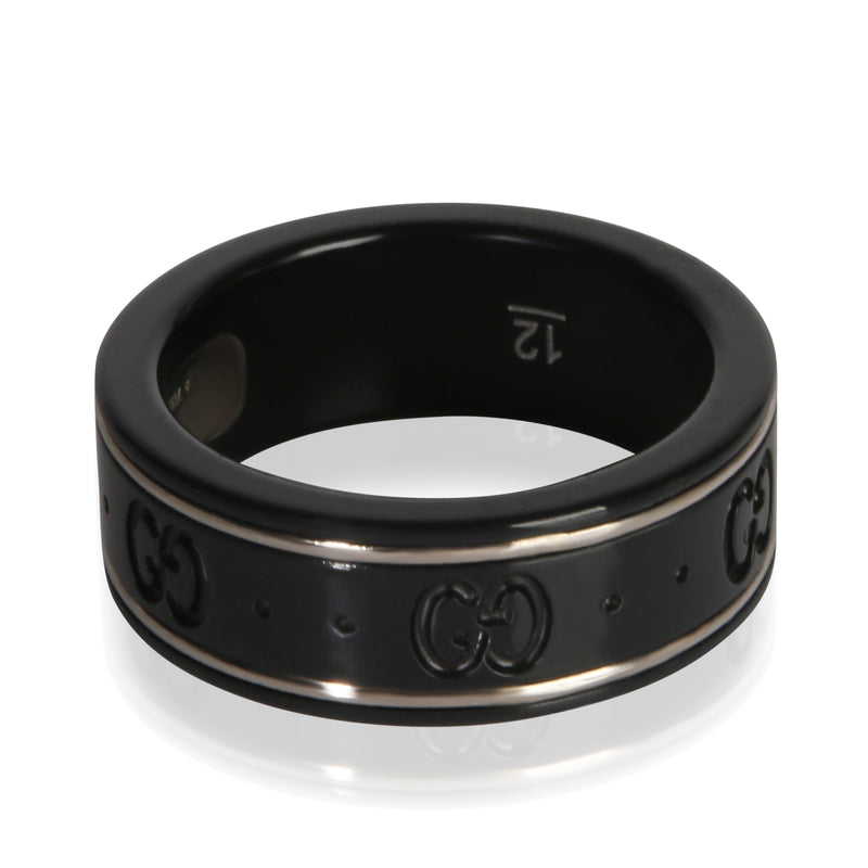 Gucci White Gold Icon Ring