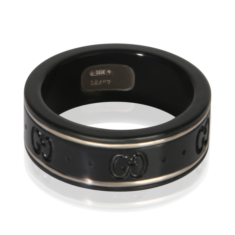 Gucci White Gold Icon Ring
