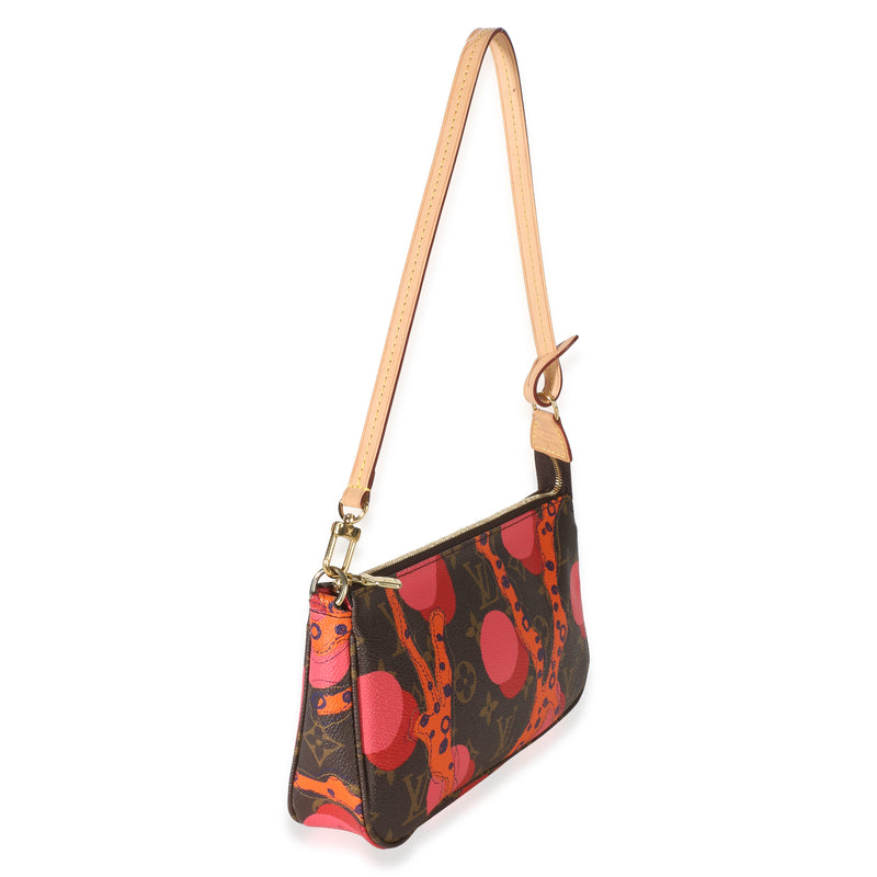 Louis Vuitton Ramages Monogram Canvas Pochette Accessoires Brown Coated Bag