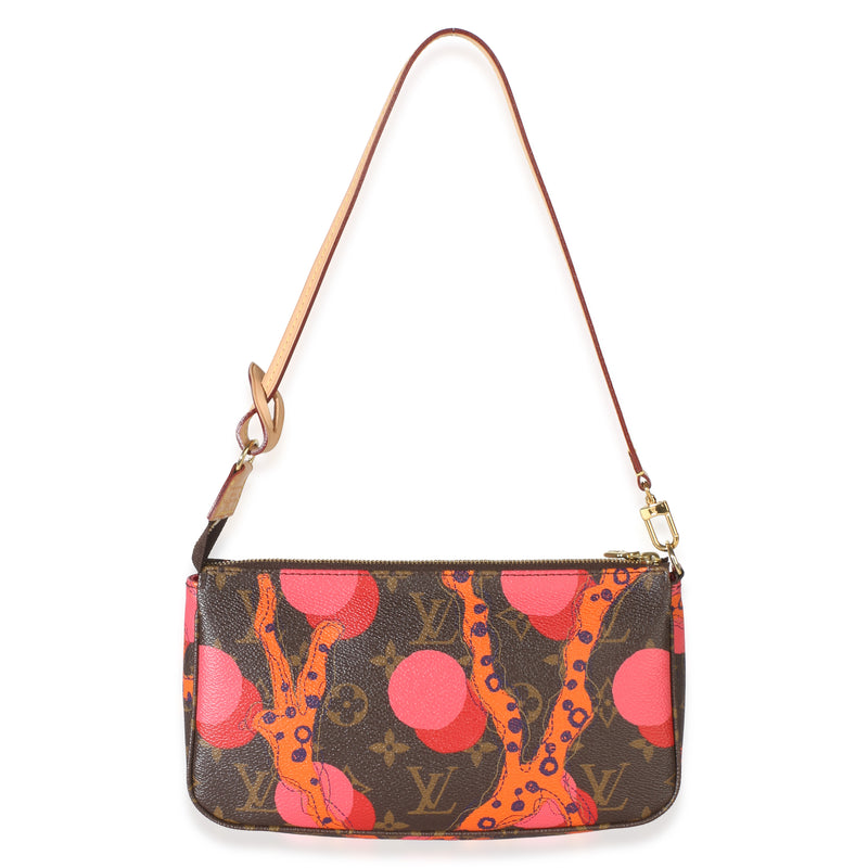 Louis Vuitton Ramages Monogram Canvas Pochette Accessoires Brown Coated Bag