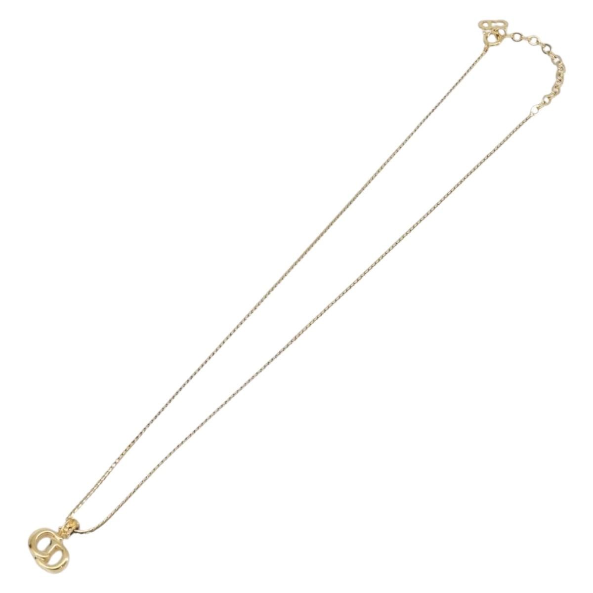 Christian Dior Cd Pendant Metal Gold Bijoux