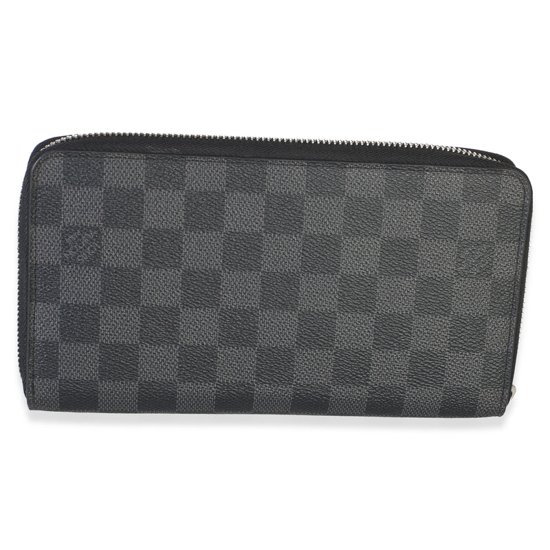 Louis Vuitton Damier Graphite Canvas Zippy Organzier Wallet Black Coated