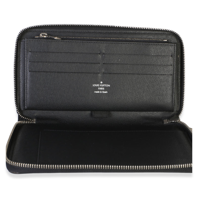 Louis Vuitton Damier Graphite Canvas Zippy Organzier Wallet Black Coated