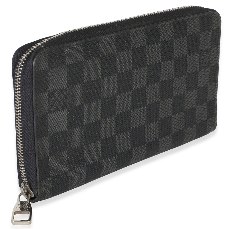 Louis Vuitton Damier Graphite Canvas Zippy Organzier Wallet Black Coated