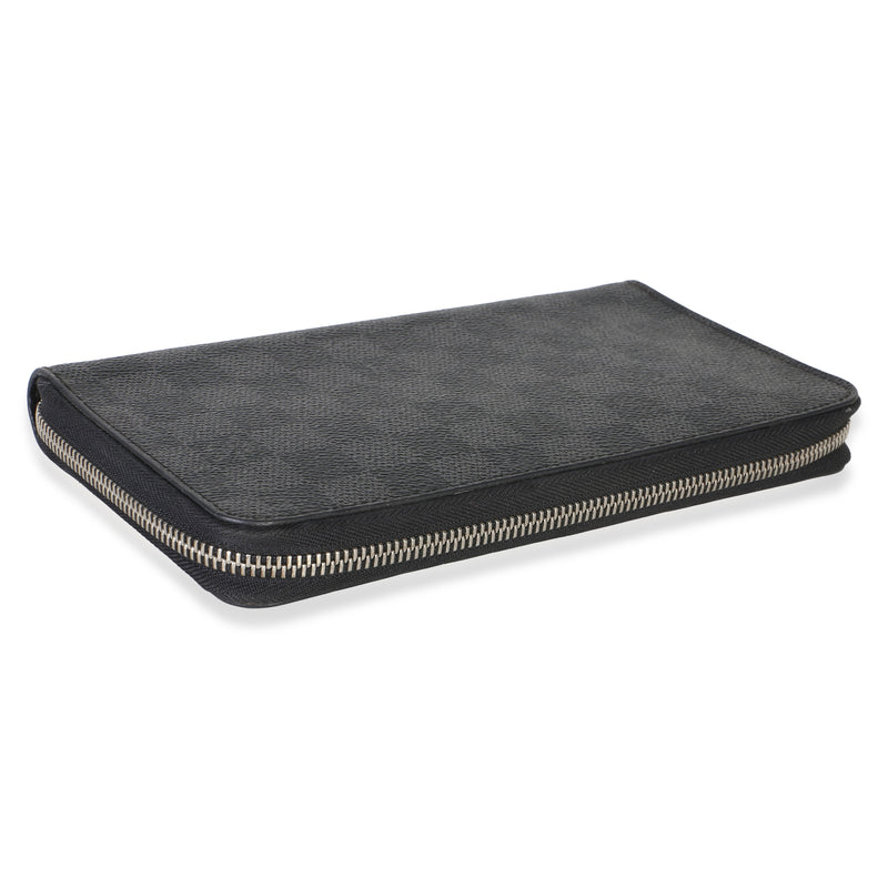 Louis Vuitton Damier Graphite Canvas Zippy Organzier Wallet Black Coated