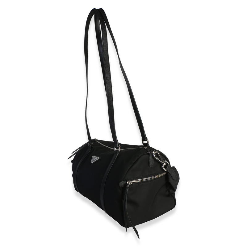 Prada Black Re-Nylon Large Duffle Bag