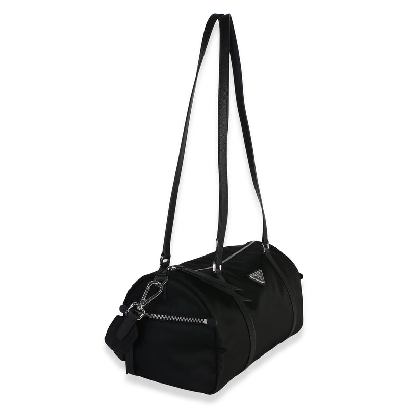 Prada Black Re-Nylon Large Duffle Bag