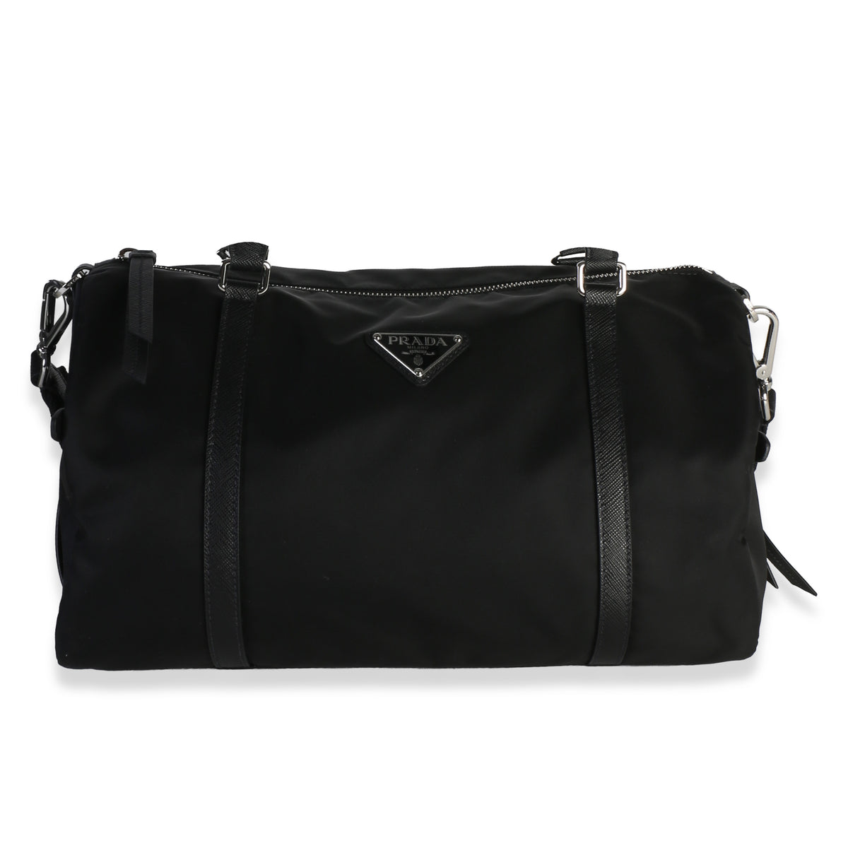 Prada Black Re-Nylon Large Duffle Bag