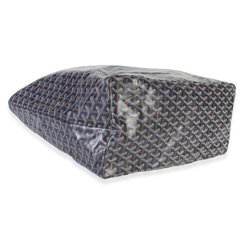Goyard Navy Goyardine Canvas Saint Louis Gm Blue Bag