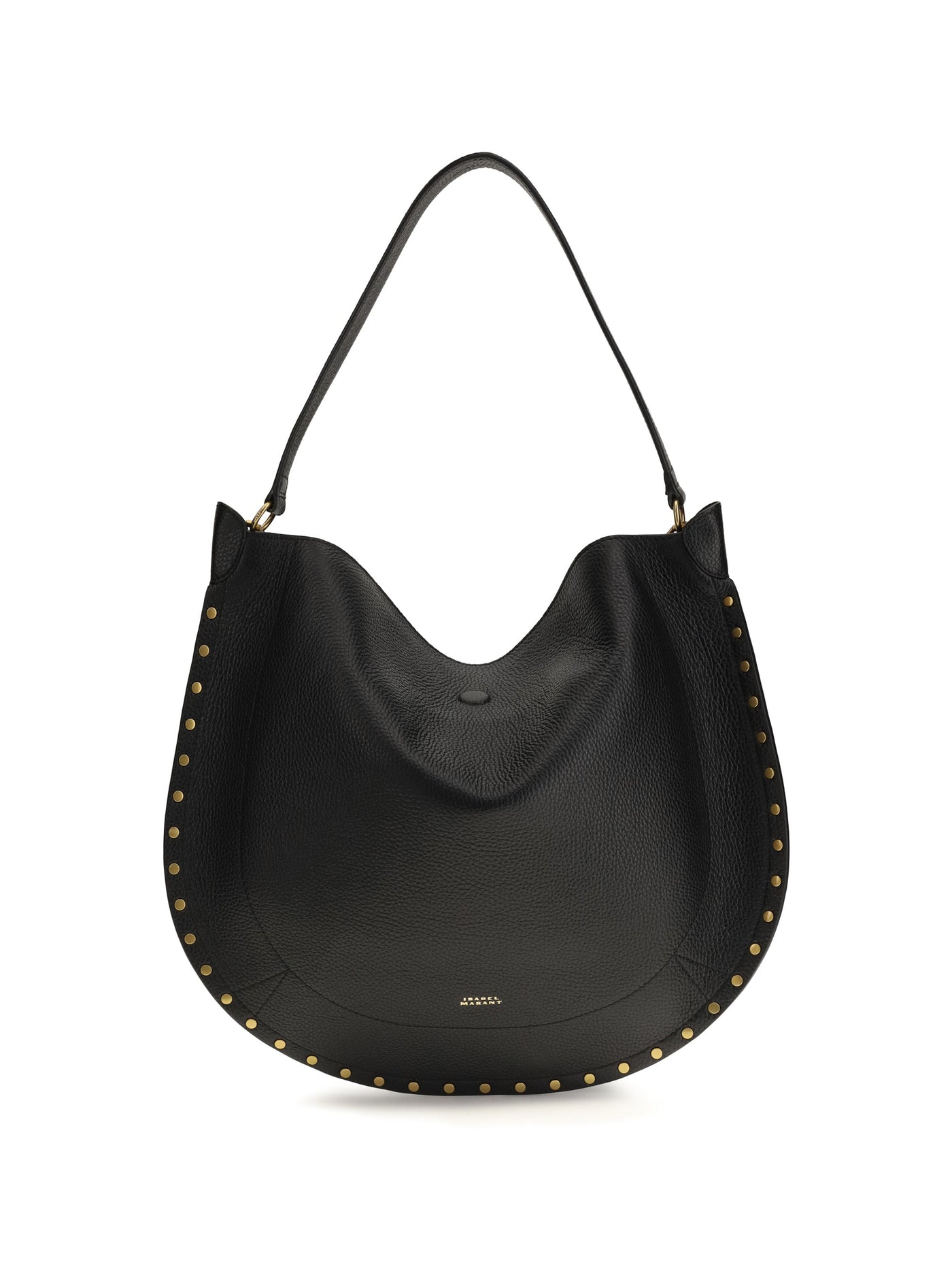 Isabel Marant Hobo Bag — Black Calf Leather Bos Taurus