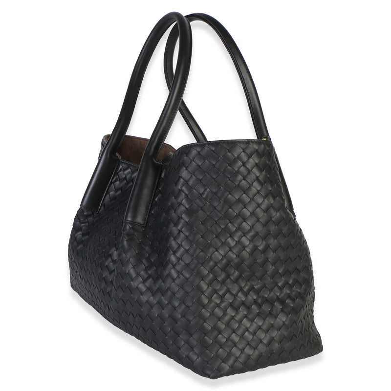 Bottega Veneta Black Fondant Nappa Reversible Large Pinacoteca Leather Bag