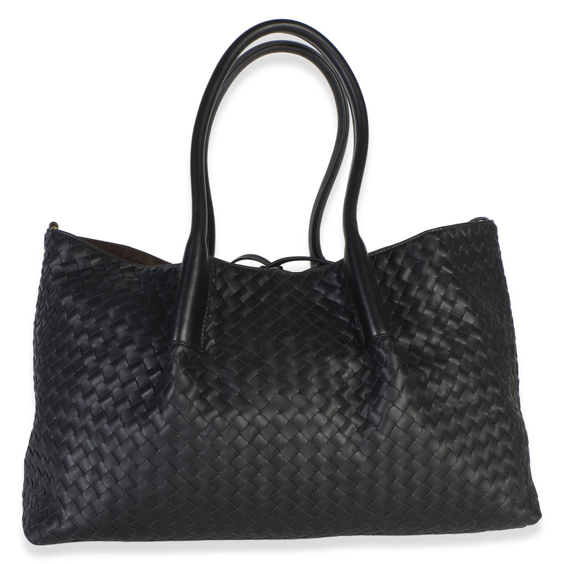 Bottega Veneta Black Fondant Nappa Reversible Large Pinacoteca Leather Bag