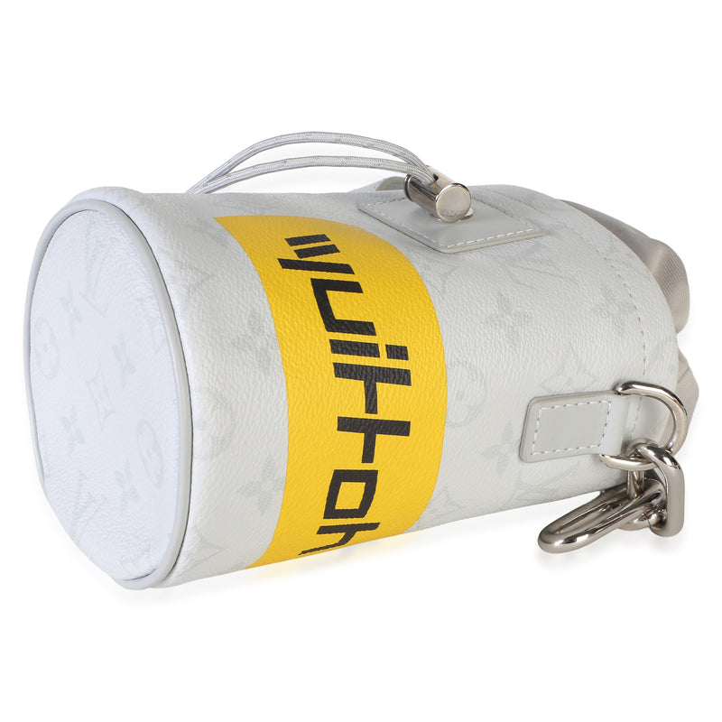 Louis Vuitton White Monogram Canvas Chalk Nano Bag Gray Coated